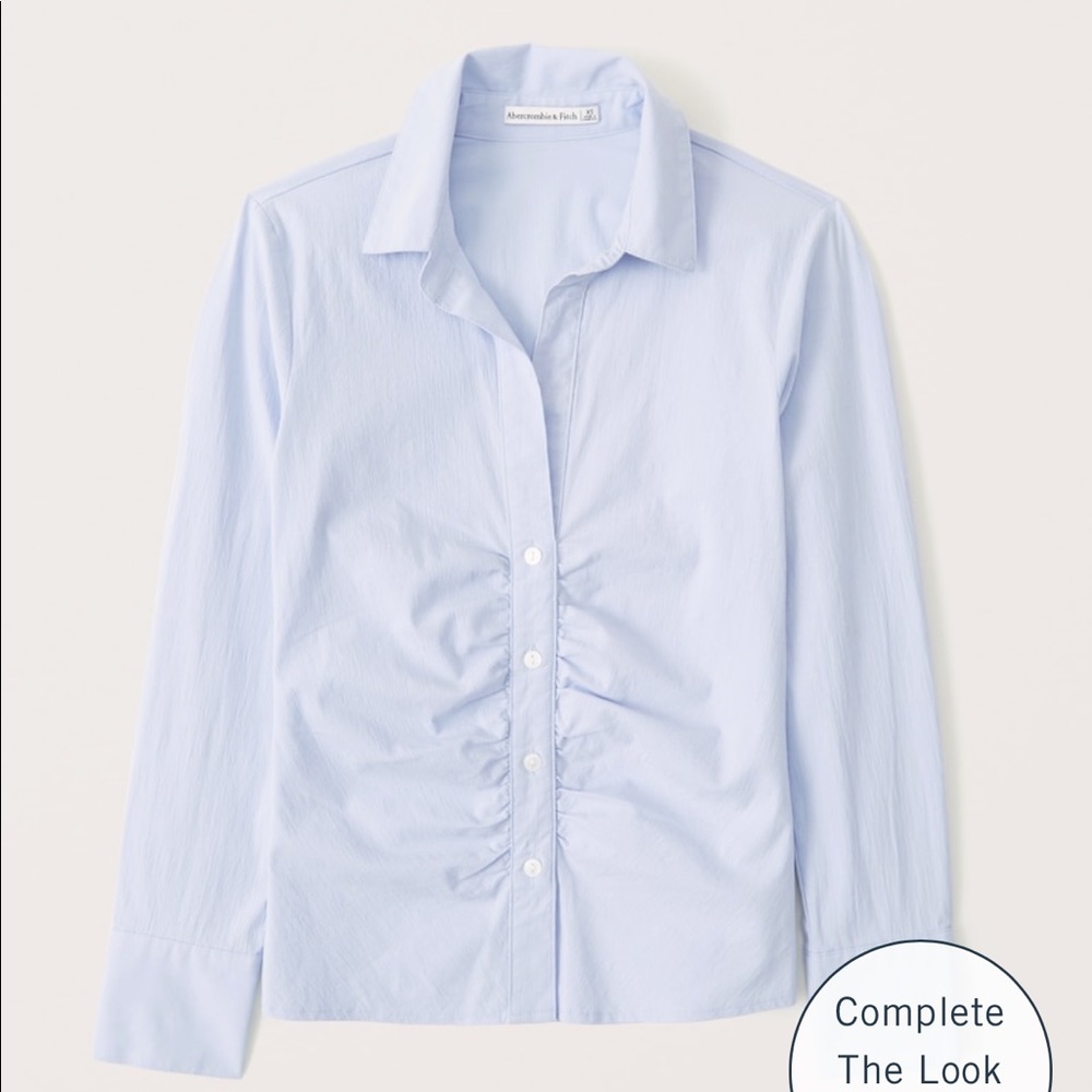 Ruched Button Down - image 2